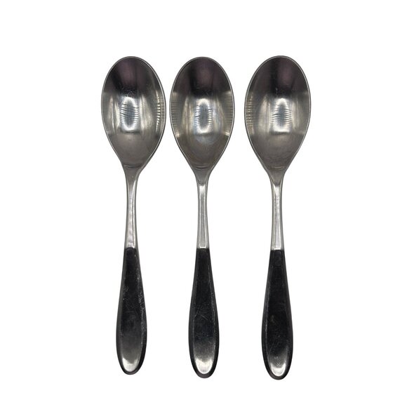 Retroneu Tivoli Contour Stainless Steel Soup Spoons Set Of 3 flatware - Picture 3 of 5